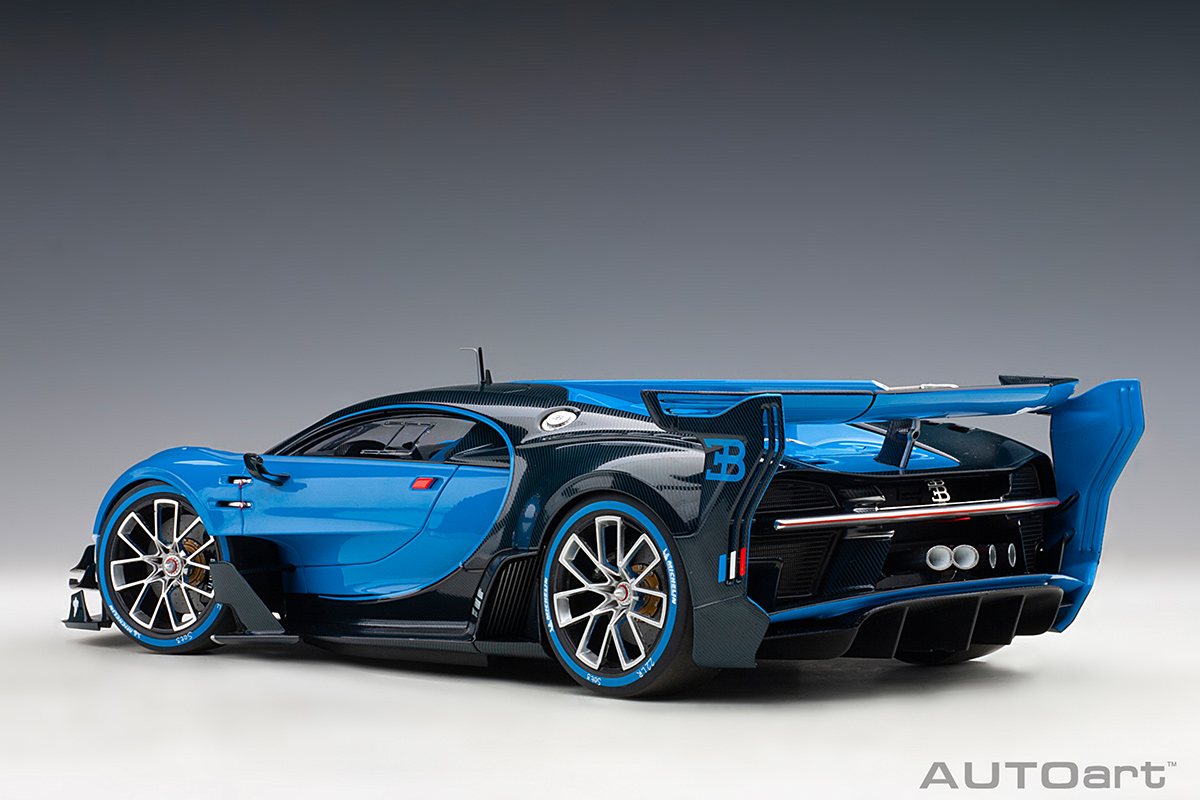 Modellauto BUGATTI VISION GRAN TURISMO 2015 (LIGHT BLUE/DARK BLUE) 2015