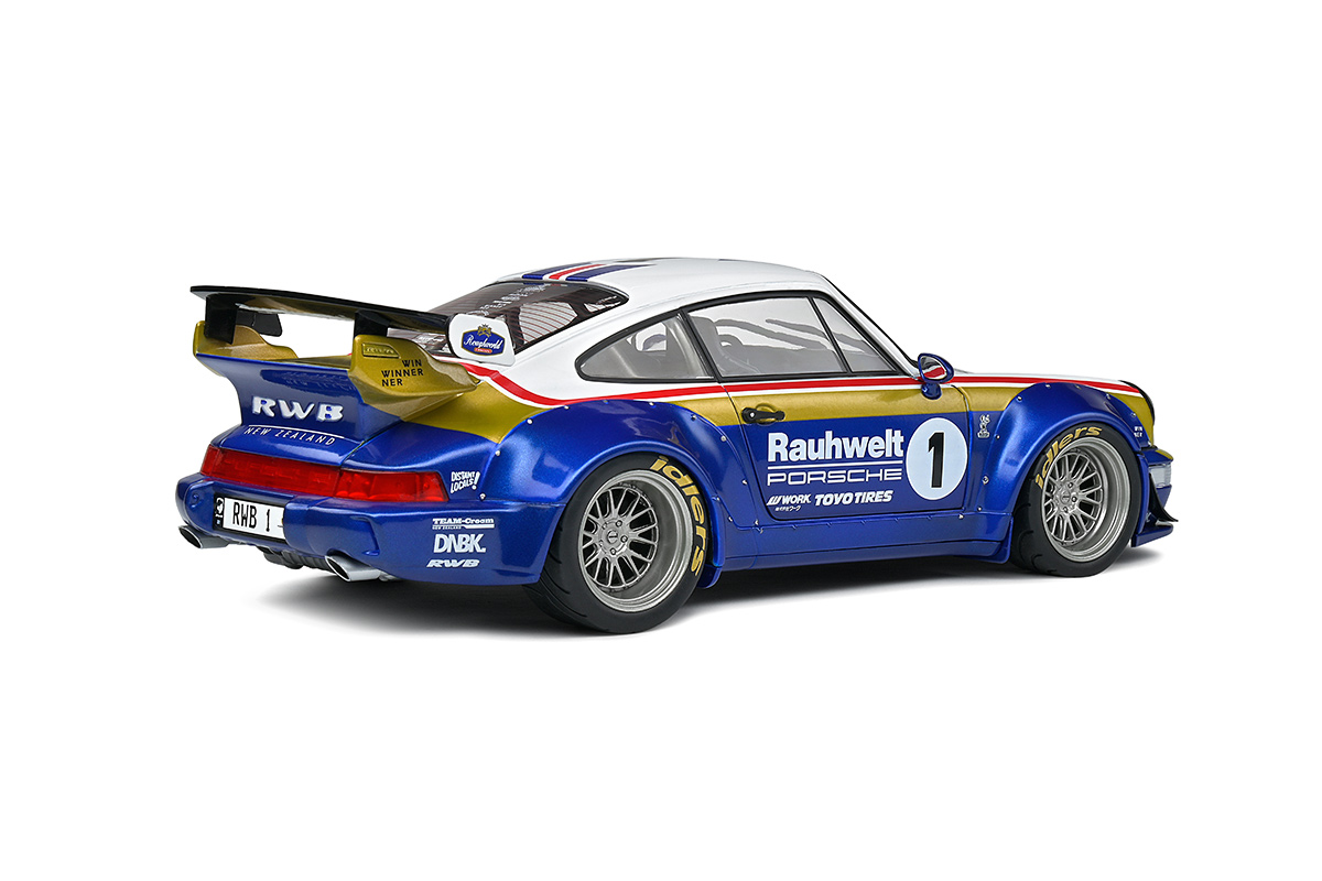 Modellauto Porsche RAUHWELT 2022 RWB 964 - Rally Blue #1 S1807505 Solido  1:18 Metallmodell bei